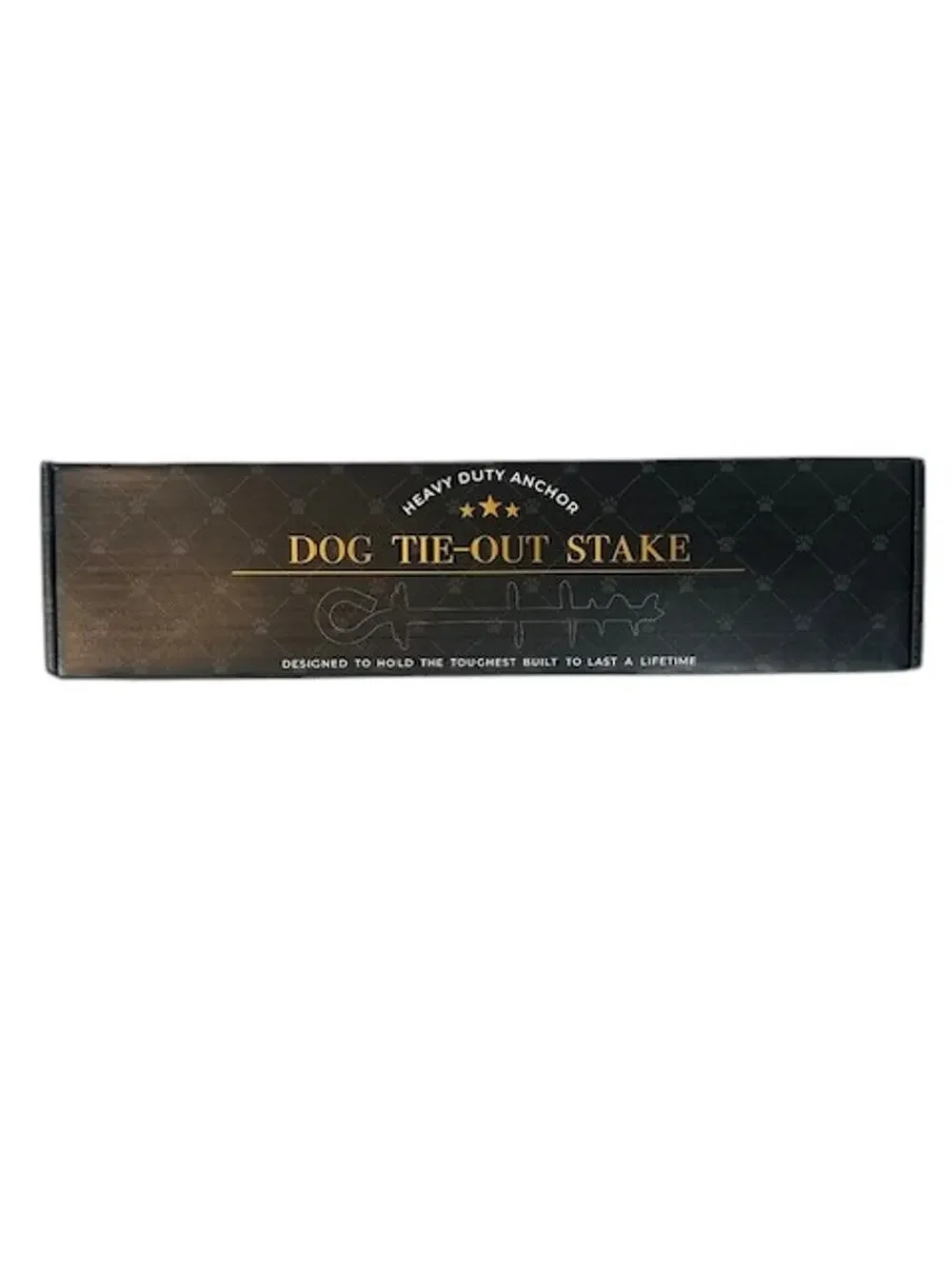 Royal Paw Heavy Duty Anchor Dog Tie Out Stake Midnight Black NIB